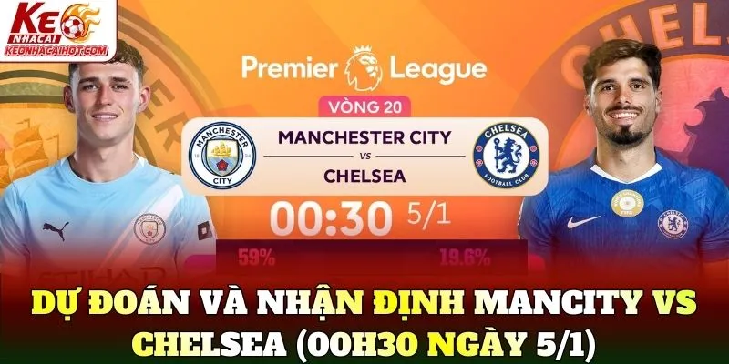 Dự đoán và nhận định Mancity vs Chelsea (00h30 ngày 5/1)