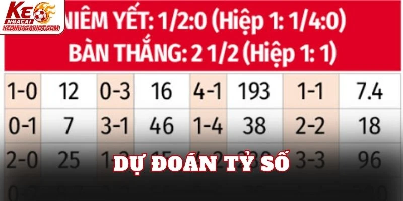 Dự đoán tỷ số