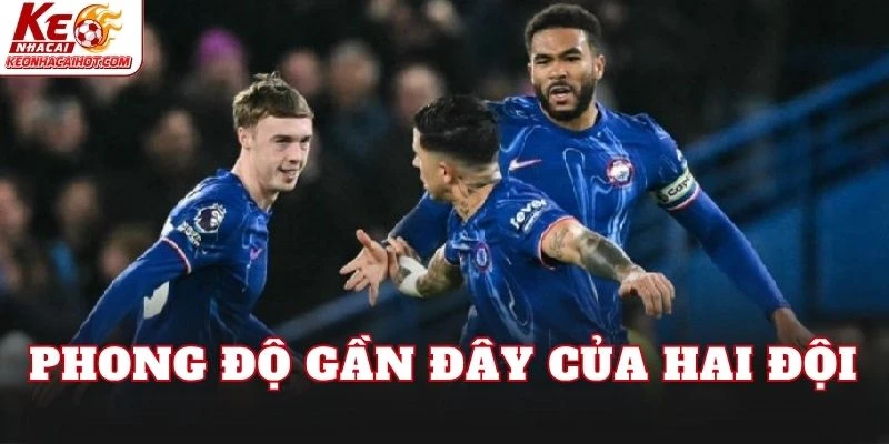 Phong độ gần đây của hai đội
